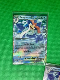 (2x) Pokemon TCG Paldea Evolved Quaquaval EX Double Rare Holo Card 052/193 - Image 5