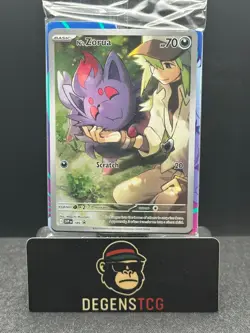 N's Zorua SVP 189 Sv: Scarlet & Violet Sealed ETB Promo Card Holo NM - Image 1