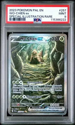 2023 POKEMON PAL EN-PALDEA EVOLVED SPECIAL ILLUSTRATION RARE WO-CHIEN EX PSA 9 - Image 1