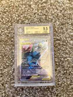 PokÃ©mon TCG Celebi & Venusaur GX Holo Promo Card Sun & Moon SM167 Beckett 9.5 - Image 1