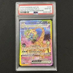 Alolan Exeggutor ex 242/191 SIR Alt Art Surging Sparks Pokemon PSA 10 Gem Mint - Image 1
