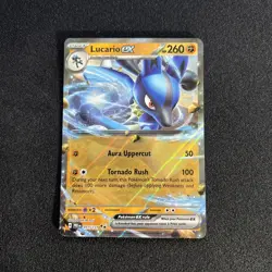 Lucario ex 51/131 2025 Pokemon Scarlet & Violet Prismatic Evolutions NM - Image 3