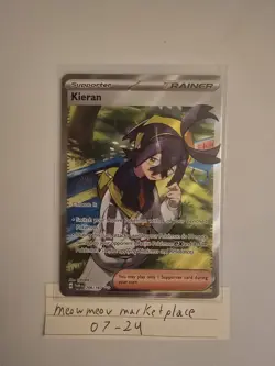 PokÃ©mon TCG Kieran Holo Ultra Rare Card 206/167 Twilight Masquerade - Image 2