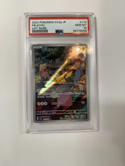 2023 Pokemon Japanese SV2A-POKEMON 151 Pikachu Art Rare PSA 10 Gem Mint - Image 1