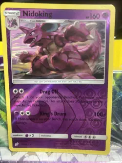 1x Nidoking - 59/181 - Rare - Reverse Holo NM-Mint Pokemon SM09 - Team Up - Image 1