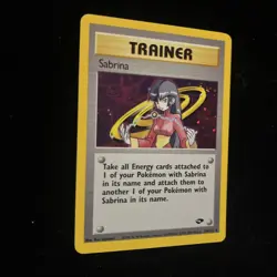Pokemon Card Sabrina Trainer 20/132 Holo 2000 Gym Challenge Unlimited Edition - Image 2