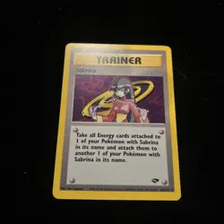 Pokemon Card Sabrina Trainer 20/132 Holo 2000 Gym Challenge Unlimited Edition - Image 4