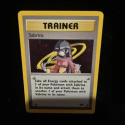 Pokemon Card Sabrina Trainer 20/132 Holo 2000 Gym Challenge Unlimited Edition - Image 5