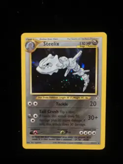PokÃ©mon TCG Steelix 15/111 Neo Genesis Swirl Halo Rare Card - Image 1