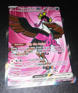PokÃ©mon TCG Fezandipiti EX Full Art Ultra Rare Holo Card 084/064 Shr. Fable NM - Image 2