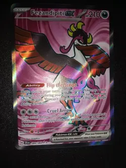 PokÃ©mon TCG Fezandipiti EX Full Art Ultra Rare Holo Card 084/064 Shr. Fable NM - Image 3