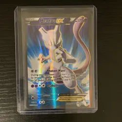 Pokemon Card Mewtwo EX 157/162 XY Breakthrough Full Art Ultra Rare Played - Image 1