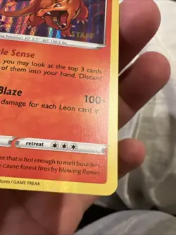 Charizard SWSH066 Staff Vivid Voltage Prerelease Black Star Promo Pokemon TCG - Image 5