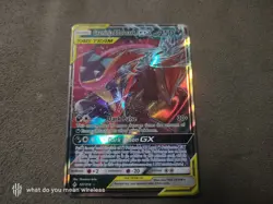 Pokemon Unbroken Bonds Greninja & Zoroark GX 107/214 Ultra Rare SM Holo Card - Image 1