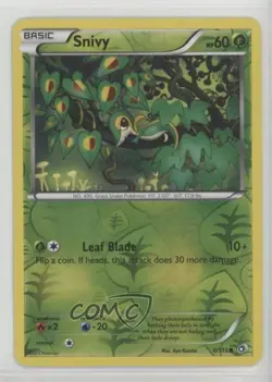 Snivy Reverse Foil Pokemon Black & White Legendary Treasures #6 n1u - Image 1