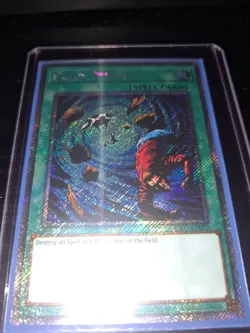 YUGIOH! Heavy Storm (Platinum Secret Rare) RA03-EN092 1st Edition NM - Image 1