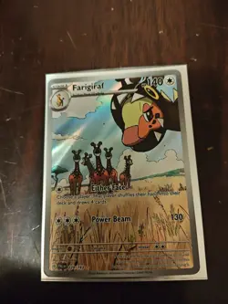 PokÃ©mon TCG Farigiraf Scarlet & Violet Paldea Evolved Holo Card 228/193 - Image 1