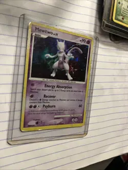 PokÃ©mon TCG Mewtwo LV. 51 Majestic Dawn Holo Rare Card 9/100 MP Condition - Image 2