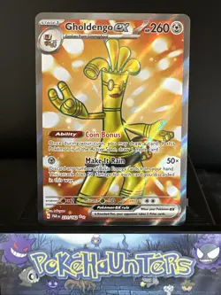 Pokemon Card Gholdengo EX 231/182 Paradox Rift Full Art  Holo Rare Near Mint - Image 1