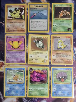 ?? Pokemon Vintage WOTC Card Lot - 9 Cards - Base/Jungle/Fossil/Gym - 1999-2003 - Image 3