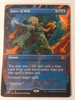 Near Mint Force of Will (Borderless) Double Masters Regular - MTG - Image 1