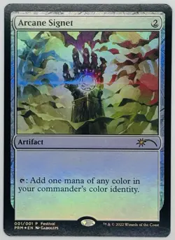 MTG Arcane Signet MagicFest Cards Foil Magiccon - Image 1