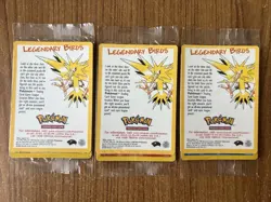 Sealed Set of 3 Pokemon Movie Promo Legendary Birds Moltres, Zapdos & Articuno - Image 1