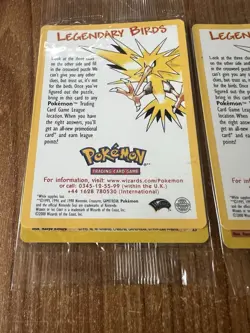 Sealed Set of 3 Pokemon Movie Promo Legendary Birds Moltres, Zapdos & Articuno - Image 11
