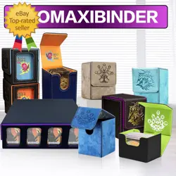 MTG Trading Card Storage Box Fits 3200+ Cards, Commander Deck Case, 4 Display Wi - Image 7