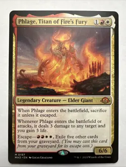 MTG Phlage, Titan of Fire's Fury Modern Horizons 3 Regular NM - Image 1