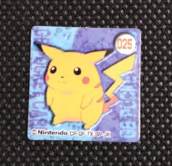 Pikachu Pokemon Bros Card Mini Game Boy Anime Nintendo Japanese Japan No.025 B - Image 1