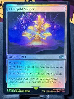 The Gold Saucer - FOIL - MTG - Final Fantasy - FIN - 0279 - LAND ~ NM - Image 3