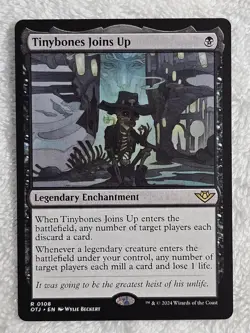 MTG Tinybones Joins Up Outlaws of Thunder Junction (OTJ) #108 Rare NM - Image 1