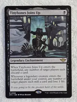 MTG Tinybones Joins Up Outlaws of Thunder Junction (OTJ) #108 Rare NM - Image 2