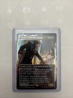 MTG Squall, SeeD Mercenary BORDERLESS PROMO FOIL Standard Showdown FINAL FANTASY - Image 1