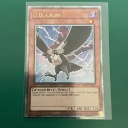 D.D. CROW 1ST QUARTER CENTURY SECRET RARE RA02-EN002 YUGIOH! - Image 1