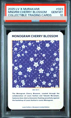 PSA 10 Louis Vuitton Takashi Murakami Monogram Cherry Blossom Trading Card 023 - Image 1