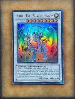 Yugioh Azure-Eyes Silver Dragon SDBE-EN040 Ultra Rare NM - Image 2