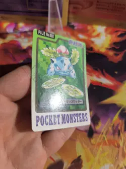 Pokemon Card Card Pocket Monsters Carddass 1997 Japanese Ex-NM Ivysaur Bisknosp - Image 3