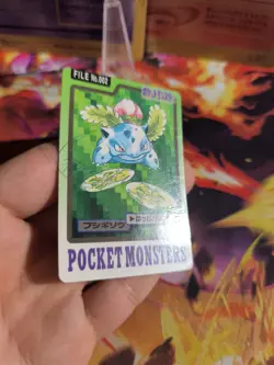 Pokemon Card Card Pocket Monsters Carddass 1997 Japanese Ex-NM Ivysaur Bisknosp - Image 5