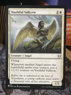 Youthful Valkyrie Kaldheim The List Mystery NM MTG Magic Card - Image 1