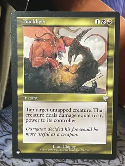 Backlash Invasion Regular The List Mystery NM MTG Magic Card - Image 1