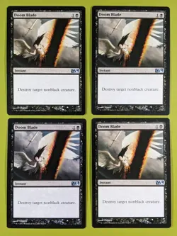Doom Blade x4 M14 Magic 2014 4x Playset Magic the Gathering MTG - Image 1