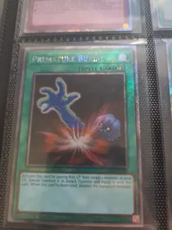 Premature Burial Yugioh RA03-EN103 Platinum Secret Rare PSR NM - Image 1