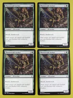 Thornweald Archer x4 Time Spiral Remastered 4x Playset Magic the Gathering MTG - Image 1