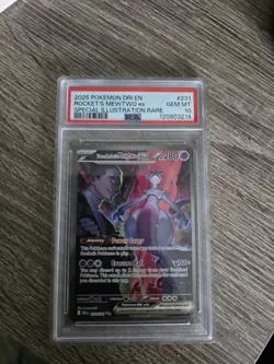 Team Rockets Mewtwo ex 231/182 SIR Destined Rivals Pokemon 2025 GEM MINT PSA 10 - Image 1