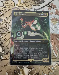 MTG Secret Lair x Sonic Dr Eggman 2084 Foil Card - Image 1