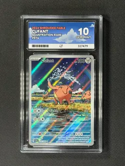 ACE 10 Cufant 076/064 IR PokÃ©mon Card Sv: Shrouded Fable Holo GEM MINT - Image 1