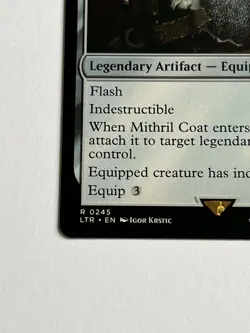 Mithril Coat 245  MTG LOTR Tales of Middle Earth 2023  MT - 9.0 +  Non Foil Rare - Image 7