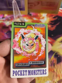 Pokemon Card Card Pocket Monsters Carddass 1997 Japanese Flareon Flamara NM - Image 2